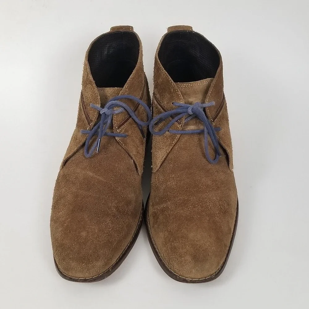 Cole Haan Shoes Mens Size 11 Brown Suede Chukka Bootsr Casual Everyday